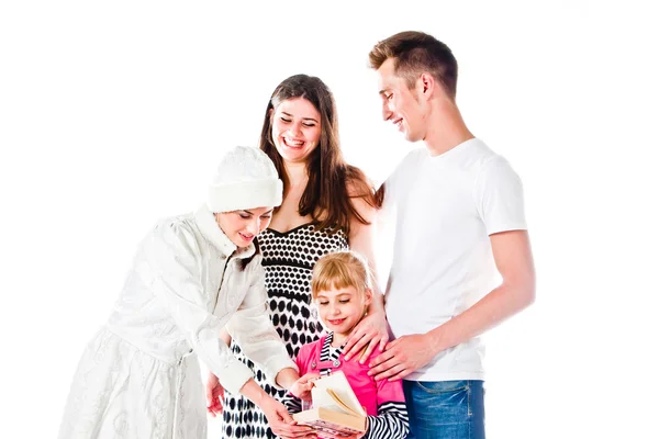 Maiden and family — Stock Photo, Image