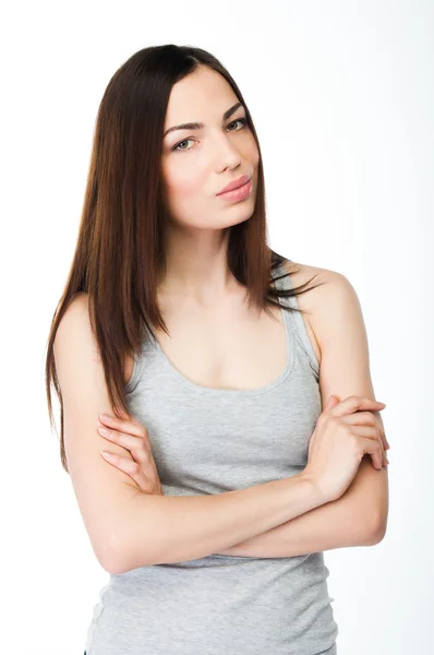 Retrato de mulher jovem — Fotografia de Stock