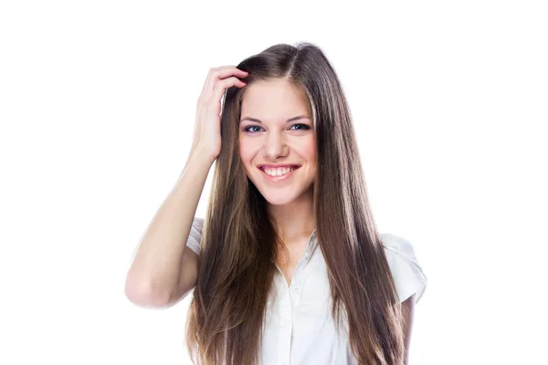 Portrait of young woman — Stock Photo, Image