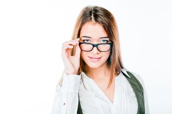 Portret van een jonge vrouw — Stockfoto