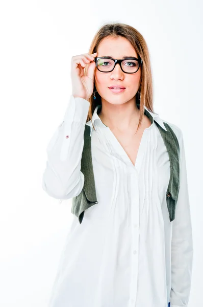 Retrato de mulher jovem — Fotografia de Stock