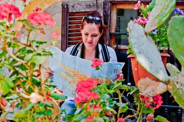 Turista mujer — Foto de Stock