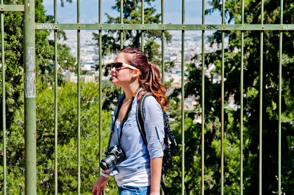 Mulher turista — Fotografia de Stock