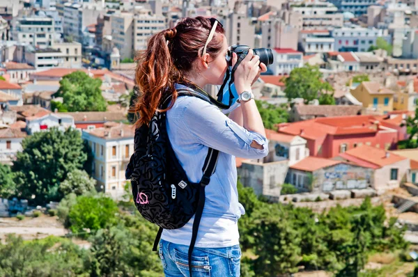 Kadın turist — Stok fotoğraf