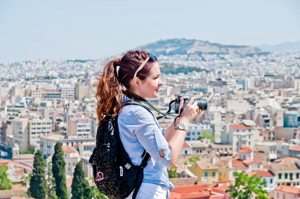 Kadın turist — Stok fotoğraf