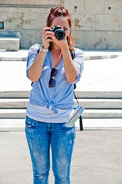 Femme touriste — Photo