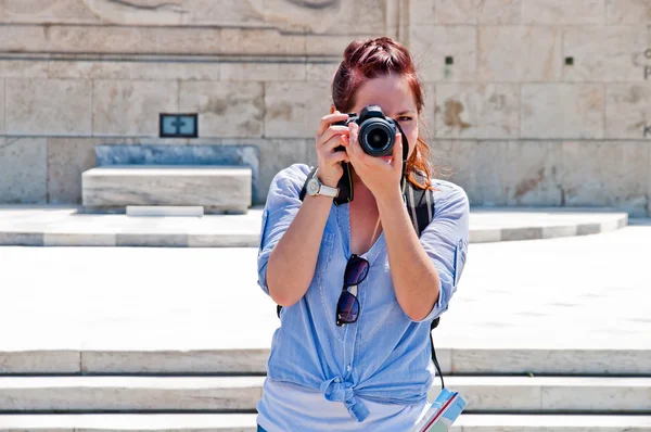 Donna turista — Foto Stock