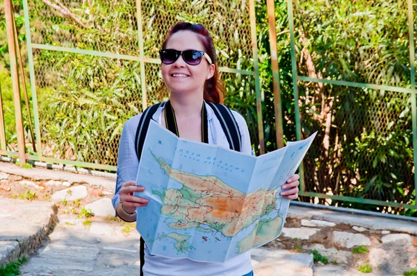 Turista mujer — Foto de Stock