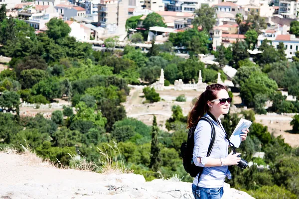 Turista mujer — Foto de Stock