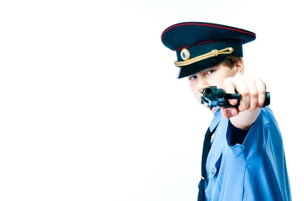 Boy cop — Stock Photo, Image