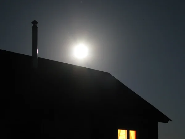 Nacht in de buitenwijk — Stockfoto