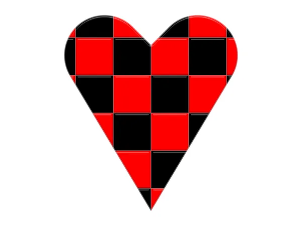 Hrací karta oblek - srdce — Stock fotografie