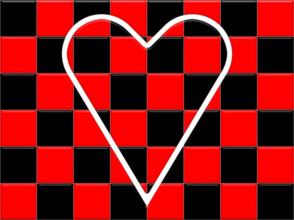 The playing card suit - hearts — Stock Photo, Image