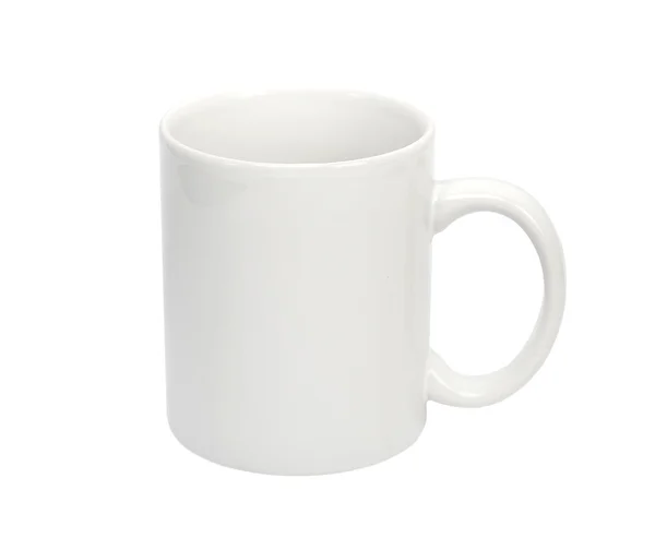 分離した白い空のカップ — ストック写真