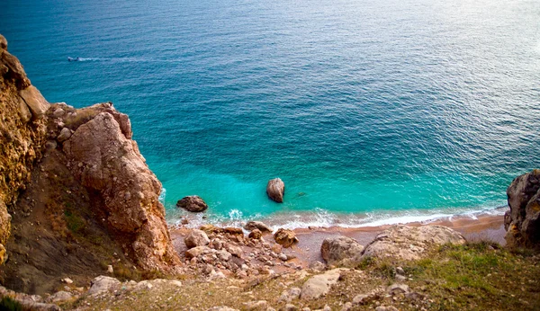 Vista superior al mar de la playa — Foto de Stock