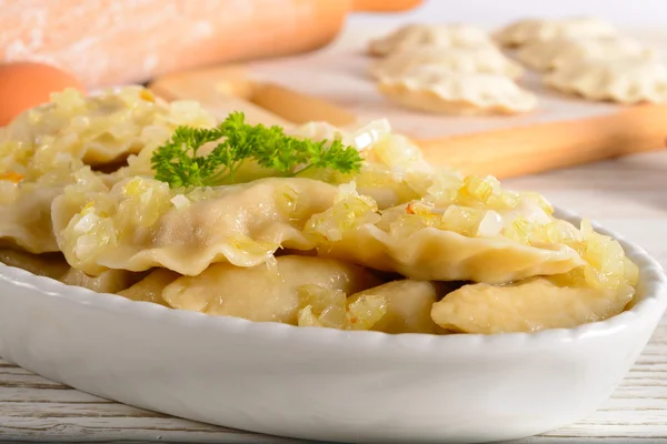 Pierogi.Polish christmas dish — Stock Photo, Image