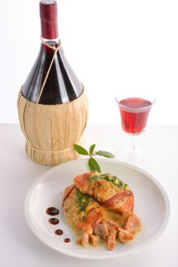 jambon ve ıspanak ile tavuk göğsü tam