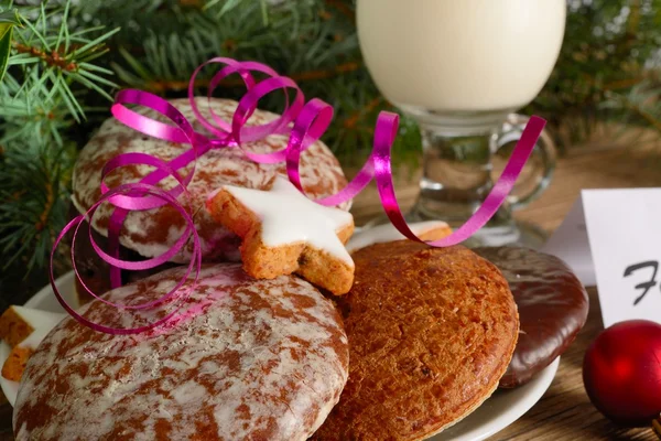 Cookies for santa — Stock Photo, Image