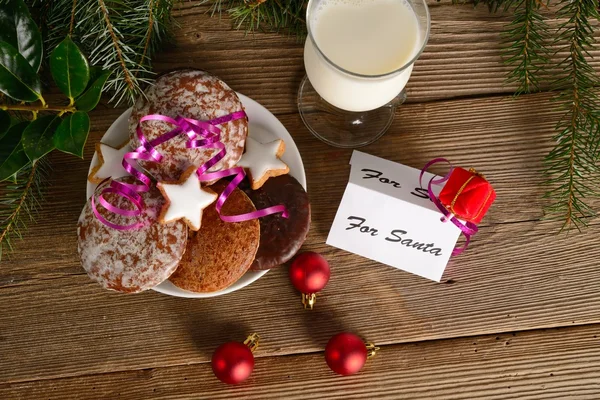 Cookies for santa — Stock Photo, Image