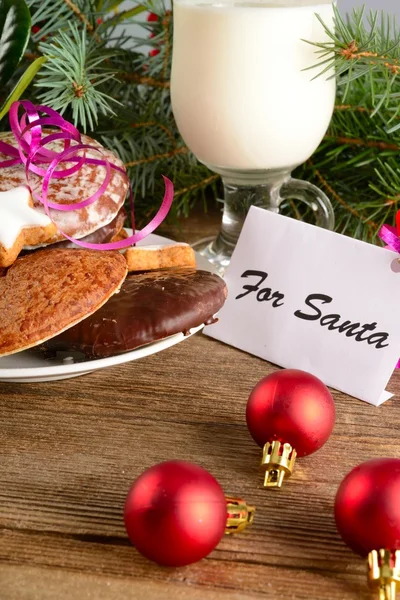 Ciasteczka z santa — Zdjęcie stockowe