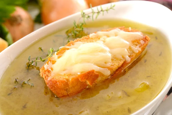 Paris onion soup — Stock Photo, Image