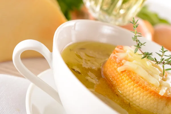 Paris onion soup — Stock Photo, Image