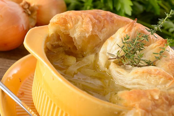 Paris onion soup — Stock Photo, Image