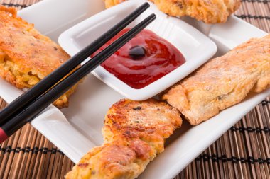 Balık biber sosu ile