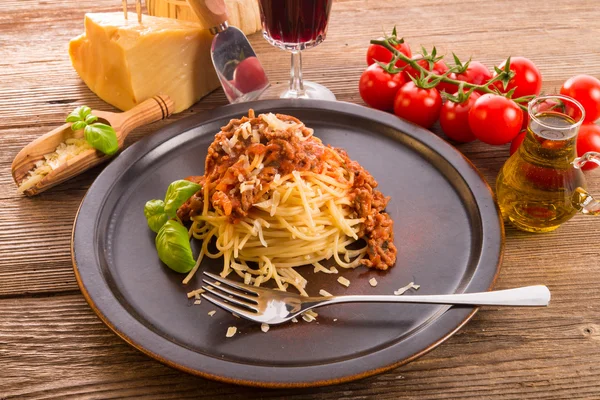 Spaghetti alla bolognese — Foto Stock