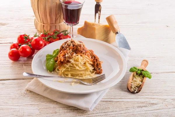 Spaghetti alla bolognese — Foto Stock