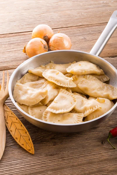 Prato pierogi.Polish — Fotografia de Stock