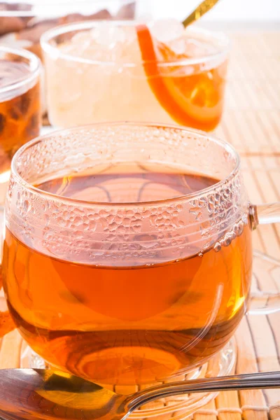 Akide şekeri ile çay — Stok fotoğraf
