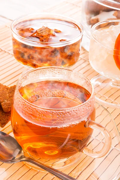 Tea with rock candy — Stock Photo, Image