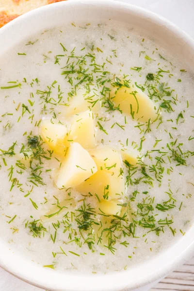 Dill soup — Stock Photo, Image