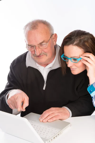 Helpen met nieuwe computer — Stockfoto