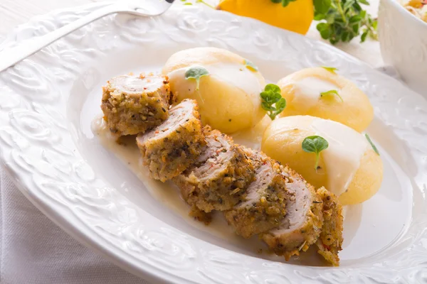 Silesian dumplings — Stock Photo, Image