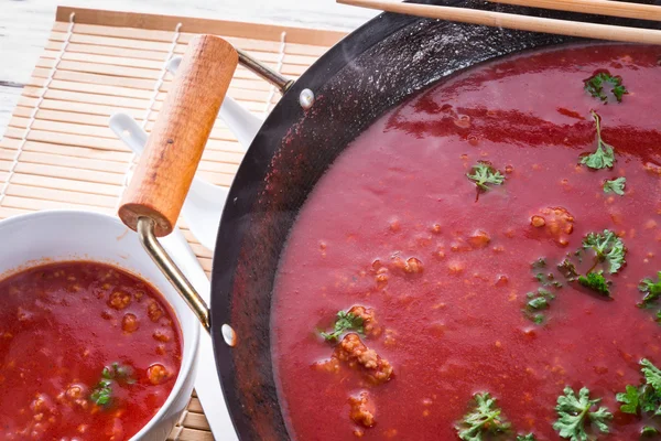 Canton tomato soup — Stock Photo, Image