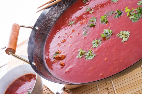 중국 토마토 수프 — 스톡 사진