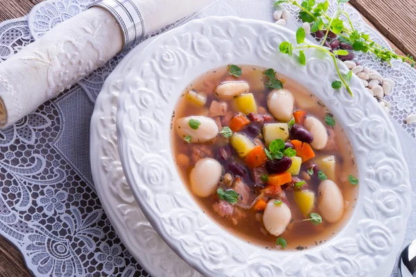 Beans soup — Stock Photo, Image