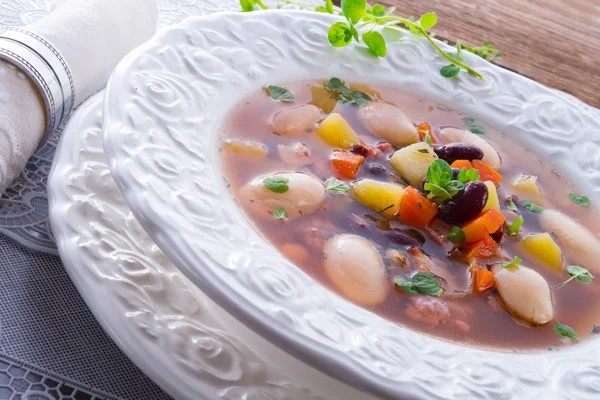 Zuppa di fagioli — Foto Stock