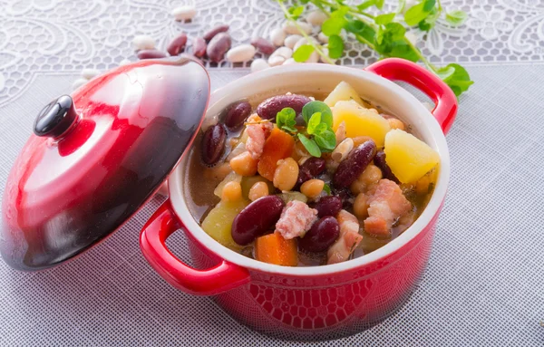 Beans soup — Stock Photo, Image