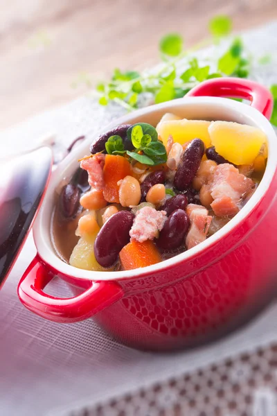 Bohnen-Suppe — Stockfoto