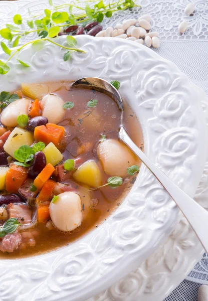 Sopa de feijão — Fotografia de Stock