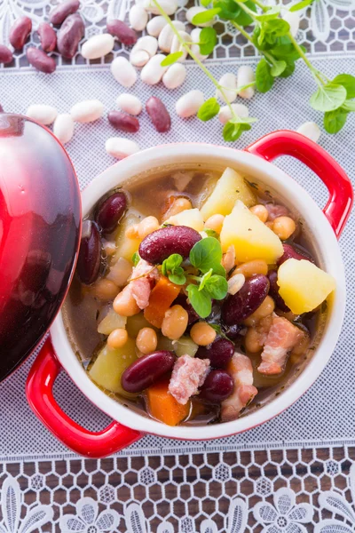 Bohnen-Suppe — Stockfoto