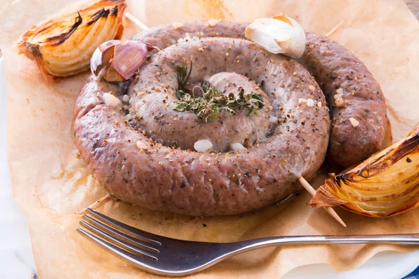 Home-baked sausage — Stock Photo, Image