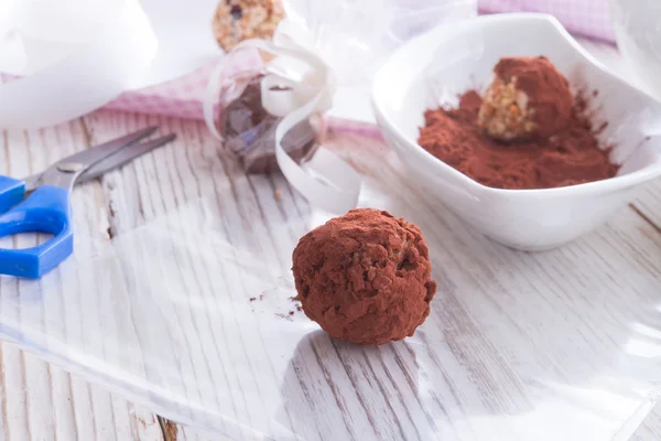 Hemgjorda nibble - müsli - liten boll — Stockfoto