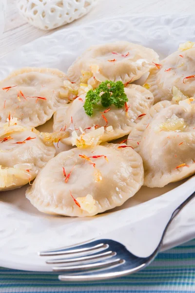 Pierogi com carne — Fotografia de Stock