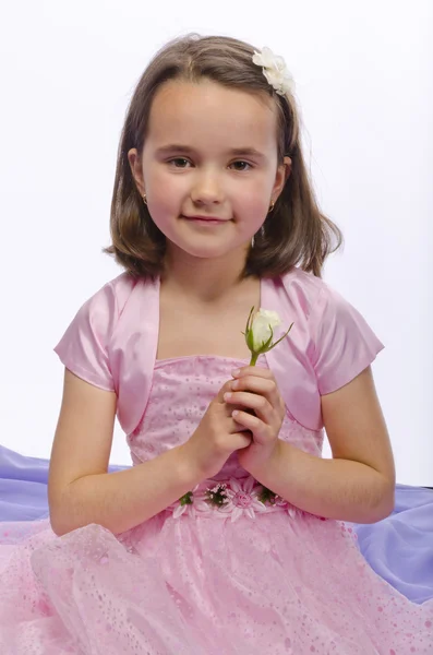 Meninas em vestido rosa — Fotografia de Stock