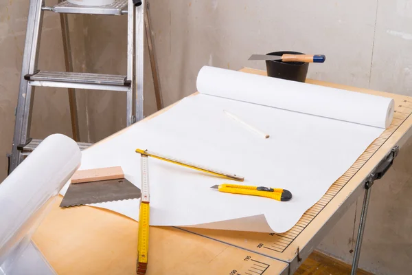 Pasting table — Stock Photo, Image
