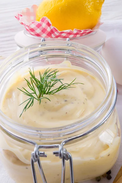 Home-baked mayonnaise — Stock Photo, Image